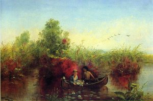 Gathering Waterlilies — Jerome B. Thompson