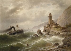 Steamer off the coast