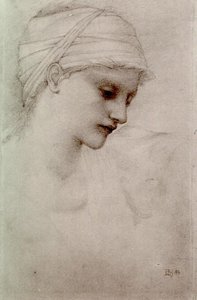 Girl With Sloping Head — Edward Coley Burne-jones