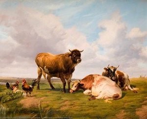 Landscape with Cattle and Fowl