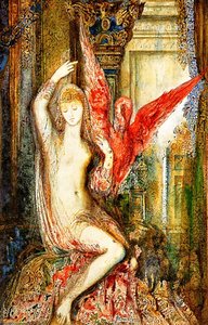 Femme À L'ibis Rose — Gustave Moreau, Symbolistische Malerei