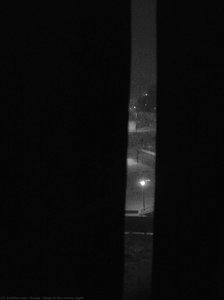 Deep in the snowy night
