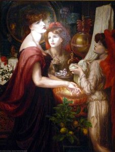 The Beautiful Hand — Dante Gabriel Rossetti, Romantic Victorian Painting