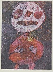 Figure In Red (personnage Au Costume Rouge) — Jean Philippe Arthur Dubuffet, Art Brut