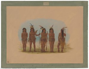 Five Caribbe Indians — George Catlin