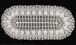 Oval Crocheted Doily