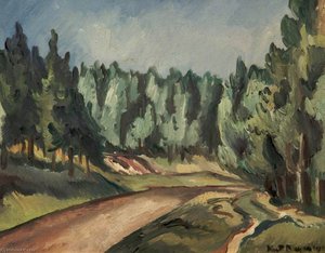 Road through a Wood