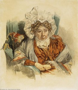 Portrait Of Natalia Zagriazhskaya — Pyotr Fyodorovich Sokolov