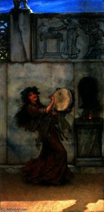 A Garden Altar — Lourens Alma Tadema
