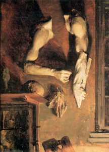 Atelierinterieur Mit Gipsabgüssen — Adolph Von Menzel