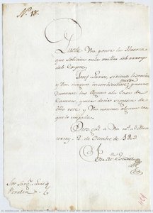 Volume 3, page 565 / Grants permission to Luis Peralta to plant orchard on Coyote Creek