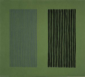 Untitled (blue, Black And Green) — Gene Davis