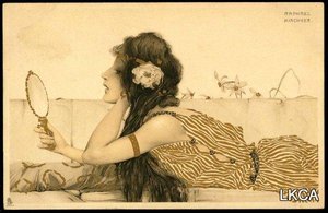 Greek Virgins — Raphael Kirchner, Art Nouveau