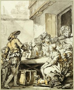 Savoyard With A Dancing Doll — Jean-baptiste Greuze, Baroque