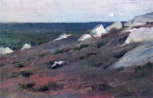 Moon Rise: Rochers Brutées — Theodore Robinson