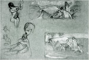 Studies For Icarus — Herbert James Draper
