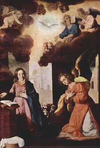 Kloster Der Nuestra Señora De La Defensión In Jerez De La Frontera, Die Verkündigung — Francisco De Zurbarán, Baroque