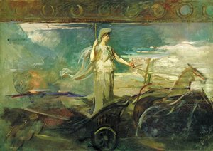 Minerva In A Chariot — Abbott Handerson Thayer