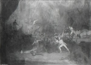 Commodore Nelson Boarding The San Joseph In The Battle Of St Vincent — George Jones