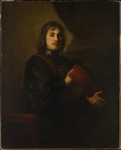Portrait Of A Man With A Breastplate And Plumed Hat — Rembrandt Peale