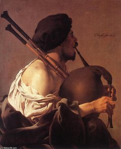 Bagpipe Player — Hendrick Terbrugghen