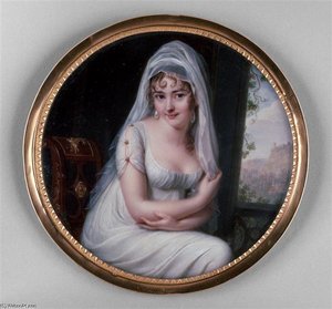 Portrait Of Madame Recamier — Jean-baptiste Jacques Augustin