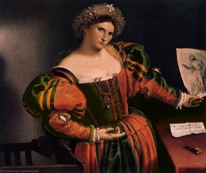Portrait Of A Lady As Lucretia — Lorenzo Lotto