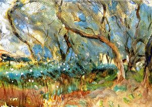 Landscape 1909 Corfu — John Singer Sargent, Late Impressionism