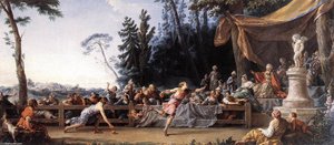 The Race Between Hippomenes And Atalanta — Noël Hallé