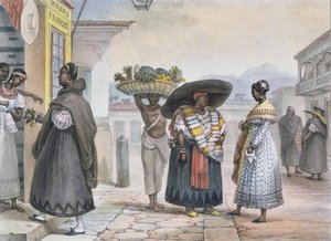 Free Negresses Earning A Living From Their Work — Jean-baptiste Debret