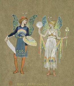 Elves And Fairy Painters — Walter Crane