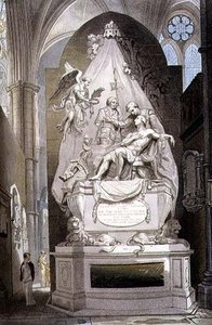 The North Area With A Monument To General Wolfe — Thomas Uwins