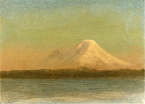 Snow-capped Moutain At Twilight — Albert Bierstadt