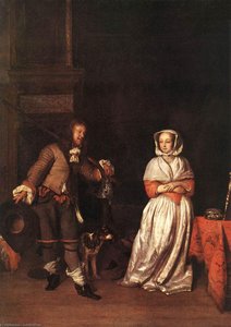 The Hunter And A Woman — Gabriel Metsu, Baroque Dramatic Lighting