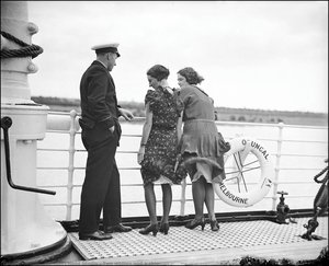 Two women and a ship
