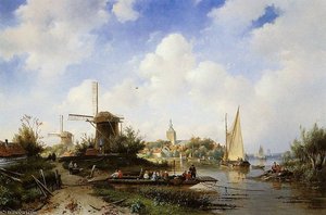 Flusssonne — Charles Henri Joseph Leickert
