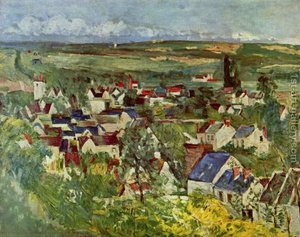 View Of Auvers — Paul Cézanne, Post-impressionism