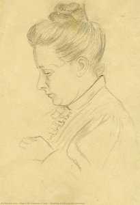 Drawing Of Concepción Lizárraga — Miguel De Unamuno, Contemporary Realism