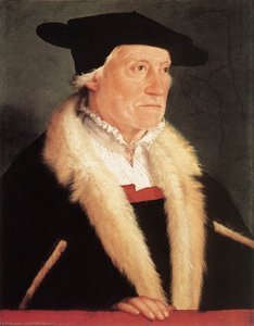 Portrait Of The Cosmographer Sebastien Münster — Christoph Amberger, Renaissance Humanist Portraiture
