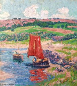 Two Boats On The River — Henri Moret