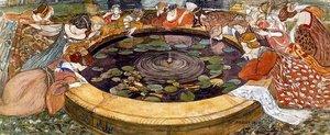 Sketch For ''the Mysterious Water'' 1 — Ernest Biéler