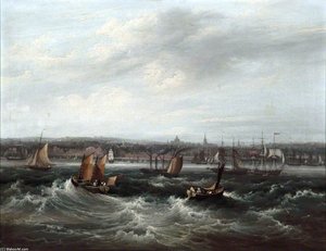Shipping In The Mersey — Frederick Calvert