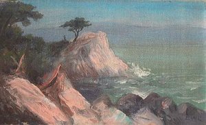 Lone Cypress, (painting)