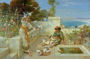 Children By The Mediterranean