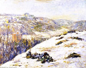 Harlem River, Winter — Ernest Lawson