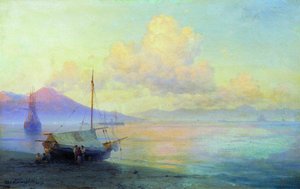 The Bay Of Naples In The Morning — Ivan Konstantinovich Aivazovsky