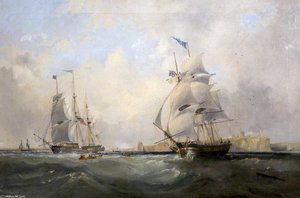 Whalers Entering The Tyne — John Wilson Carmichael