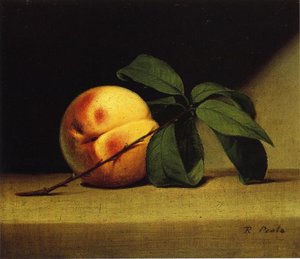 Still Life With Peach — Raphaelle Peale