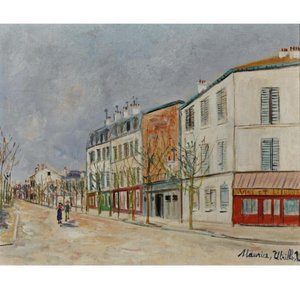 Asnières Street — Maurice Utrillo, Post-impressionism