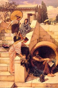 Diogenes — John William Waterhouse, Romanticism Pre-raphaelite